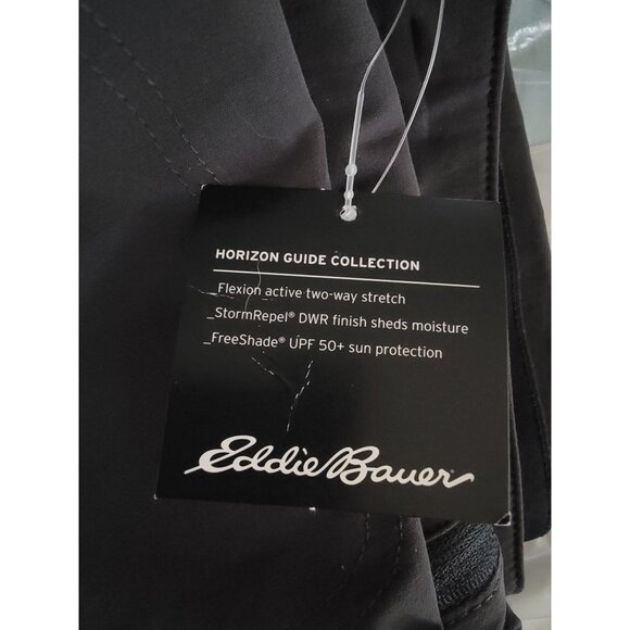 Eddie Bauer Mens Horizon Guide Wander Shorts Classic Fit Size 40 Black Flexion - Picture 4 of 7